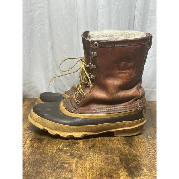 CHIPPEWA USA VTG Mens Gorp Core Waterproof Duck Leather Boots 23540 Sz 9 - Picture 5 of 16